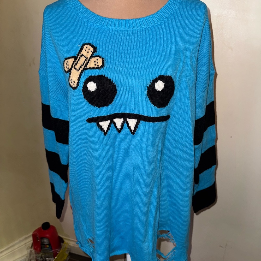 So So Happy monster rare vintage sweater top